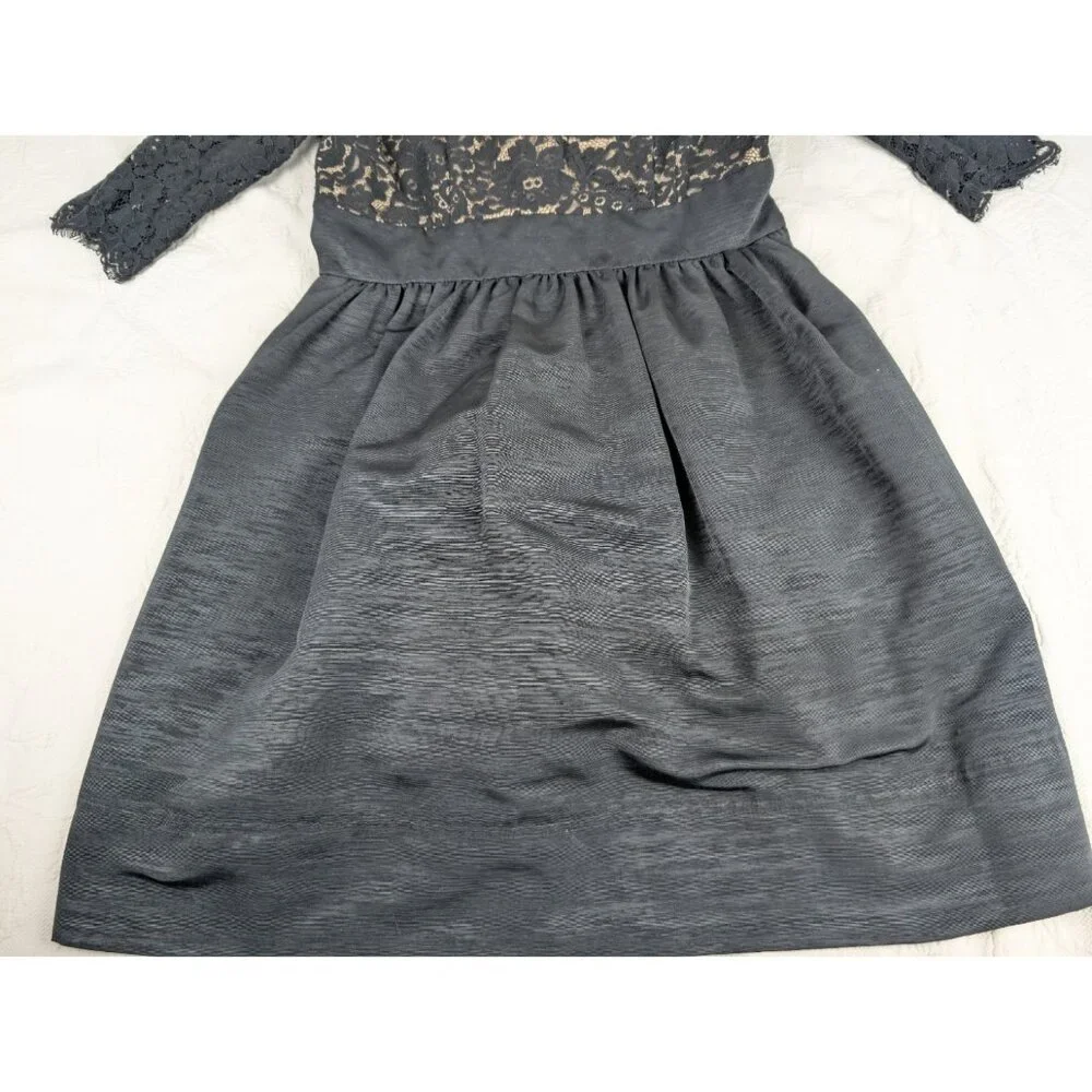 Eliza J women's Dress Size 12 Cris Cross Lace Top Fit & Flare Formal cocktail - Picture 16 of 16